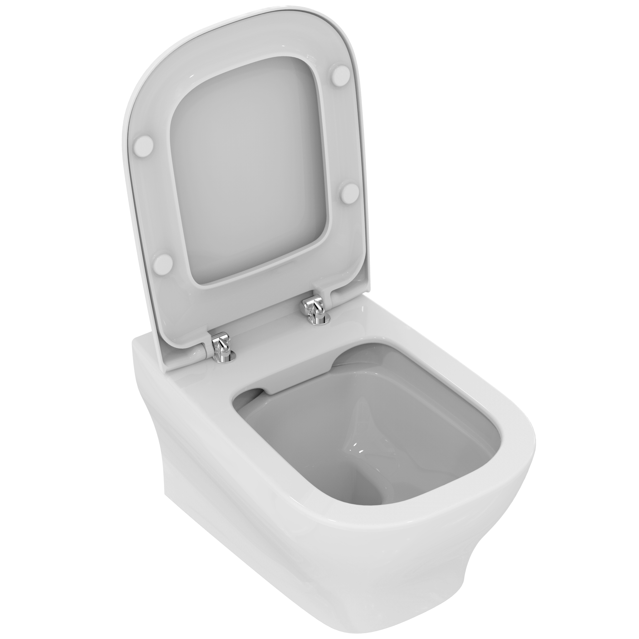 Ensemble cuvette WC suspendue Softmood sans bride + abattant ultra fin