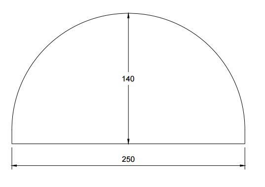 Schéma dimensions chatière