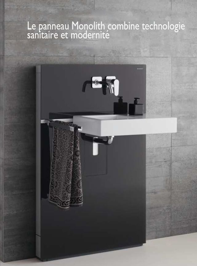 panneaux geberit monolith pour lavabo