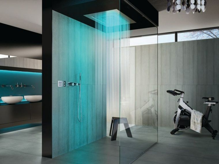 douche italienne design neon