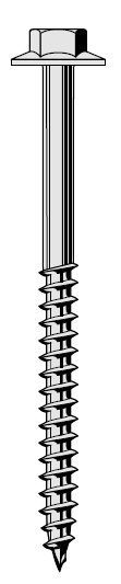 tirefond 6x65 mm à embase