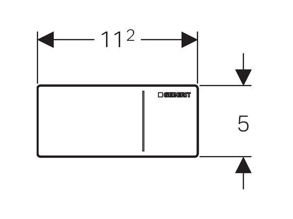 dimensions commande déportée type 70 geberit