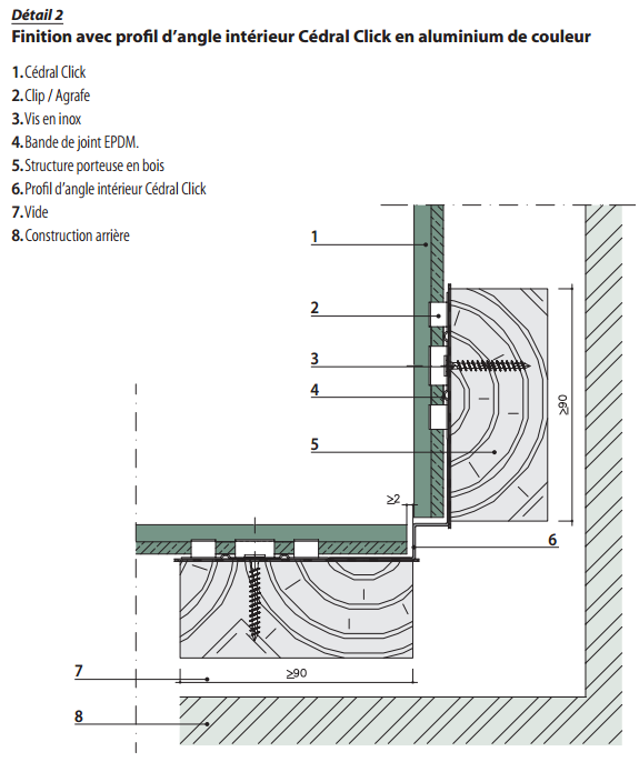 profil angle intérieur cédral click