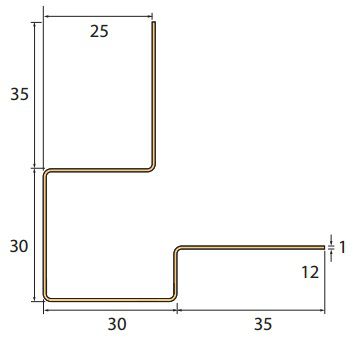 angle extérieur asymétrique Lap