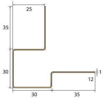 angle extérieur asymétrique Lap