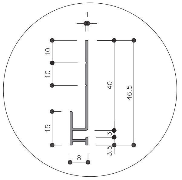 dimensions profil de départ Cédral Click