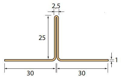 profil de joint filant vertical Lap