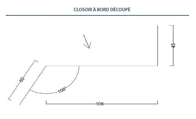 Pliage du closoir à bord découpé