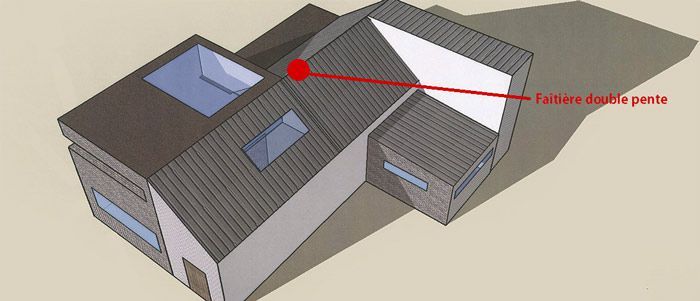 Plan faîtière double pente