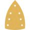 Feuilles abrasives BOSCH delta bois peinture Expert C470 - 100x150 mm - 7 trous - Boite de 10 pièces - Grain 40- 2608901114