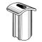 Pontet plastique pour tôle translucide ondulée PO 18x76