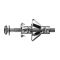 100 chevilles métalliques à expansion RAMFIX avec vis 5x50 - 95635