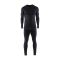 Ensemble de sous-vêtements légers Noir/Bleu Roi 68101707 - Taille au choix