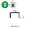 Agrafes PF-06 galva - Blister 1440 pièces - 6PF061BL