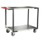 Servante flat-pack 2 plateaux tôle 850 x 500 mm roues TPE 250 kg - 884721322