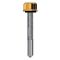 Vis tetalu P13 5,5x35mm ZN + rondelle pour fixation de bardage bacs acier sur panne acier épaisse - 100 pièces