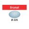 Abrasifs granat festool pour ponceuse planex - grain 80 d.225/128 - boîte de 25 - 205655