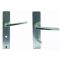 Ensemble de porte Riviera BEZAULT Entraxe 195 mm Argent - Bec de cane condamnation - 0118282 
