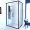 Pack paroi porte de douche + paroi retour + receveur a poser - 120x80 coulissante - crush moon 120x80 Aurlane - FAC396