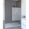 Pack paroi de douche depolie 80cm profile chrome - dim: 80x200cm - freedom 2 depoli 80 + barre de fixation freedom 2 telescopic Aurlane - FAC443