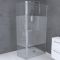Pack paroi de douche depolie 90cm profile chrome - dim: 90x200cm - freedom 2 depoli 90 + barre de fixation freedom 2 telescopic + volet pivotant dépoli Aurlane - FAC447