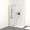Paroi de douche à l'italienne 90x200 cm verre trempé 8 mm - finition or brossé - freedom 2 gold Aurlane - FAC914