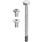 Boite de 100 vis multi monti 6x40 mm heco schrauben - tête fraisée ø 11.5 - t30 - zingué argent - 49860