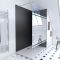Pack 2 panneaux muraux wall'it noir + receveur whiteness ii 120 + paroi de douche freedom 2 miroir 120 + barre de fixation chrome Aurlane - PACP045
