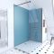 Pack 2 panneaux muraux wall'it bleu + receveur whiteness ii 120 + paroi de douche freedom 2 dark 120 + barre de fixation noir mat Aurlane - PACP053