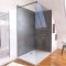 Pack 2 panneaux muraux stone'it silver grey + receveur whiteness ii 120 + paroi de douche freedom 2 dark 120 + barre de fixation noir Aurlane - PACP089