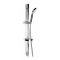 Barre de douche ABS CLEVER Ø20 x 820 mm SYVARI + Flexible + Douchette - 98886