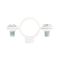 Collier Métallique blanc RAM