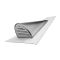 Chatière de ventilation demi-ronde pour couverture en ardoise