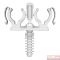 Seau 100 clipeo blanc double 16mm pour tubes multi-couches