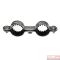 Boite 50 colliers doubles isophoniques acier zingué Ø22 - 54222