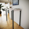 Lot de 2 pieds cylindriques DECO-GEM pour table basse en acier à vis-étau Topaze, H.90 cm