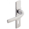 Ensemble de porte sur plaque Artis BEZAULT Entraxe 165mm - Inox brossé - Clé L - 865223
