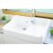Evier céramique Timbre D'office Tradition blanc 80cm - 1 bac