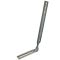 Hampe chantournée pour fixation gouttière Aluminium sur chevrons