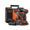 Perceuse sans fil Autosense 16/28 Nm - BLACK+DECKER - avec 1 batterie 18V 1,5Ah - chargeur - coffret - ASD18K-Q