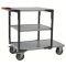 Servante montée FLAT-PACK™ 3 plateaux tôle galva 1 plateau 1000 x 600 mm et 2 plateaux 700 x 600 mm roues TPE 400 kg - 886722443