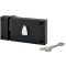 Serrure horizontale époxy noir 4 gorges 140x80 mm THIRARD à pêne dormant seul - Gauche - 004123
