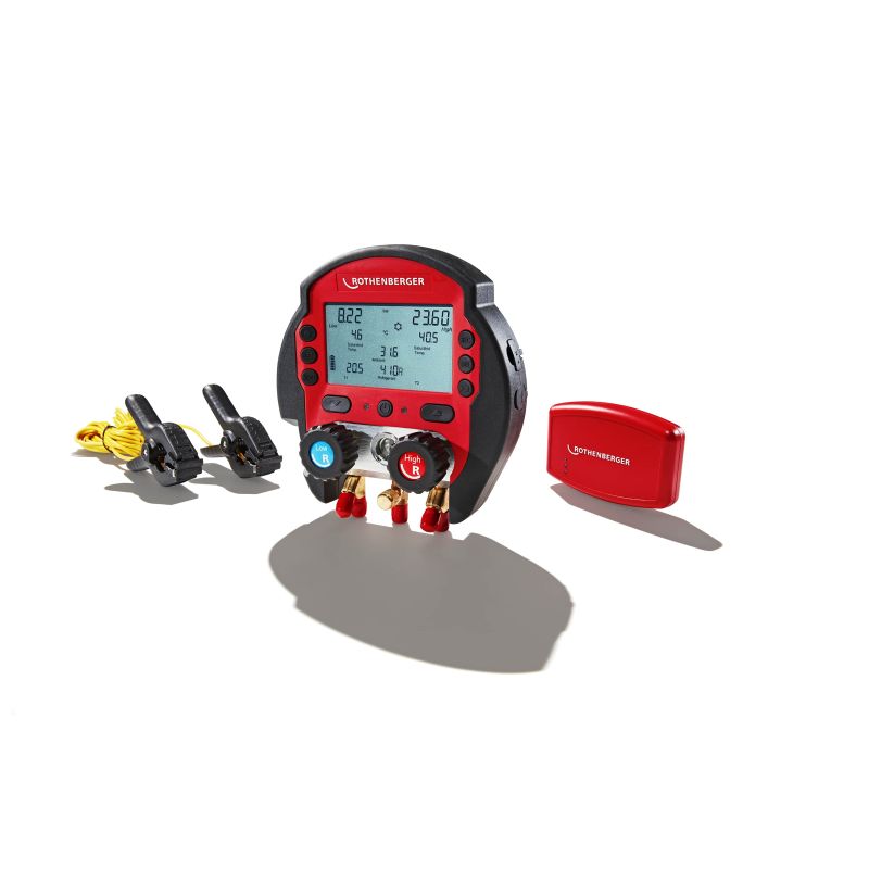 Set Rocool 600 pour mise en service et maintenance des circuits de réfrigération avec 2 pinces de température et Red Box