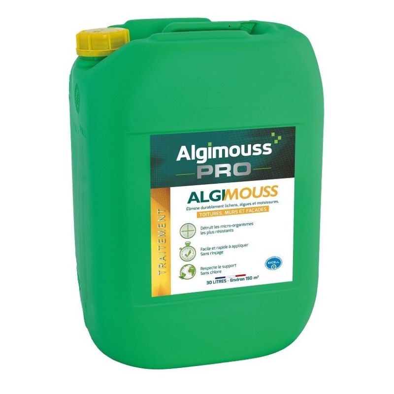 Algimouss Traitement curatif et préventif toiture murs et façades 30 L - 001004