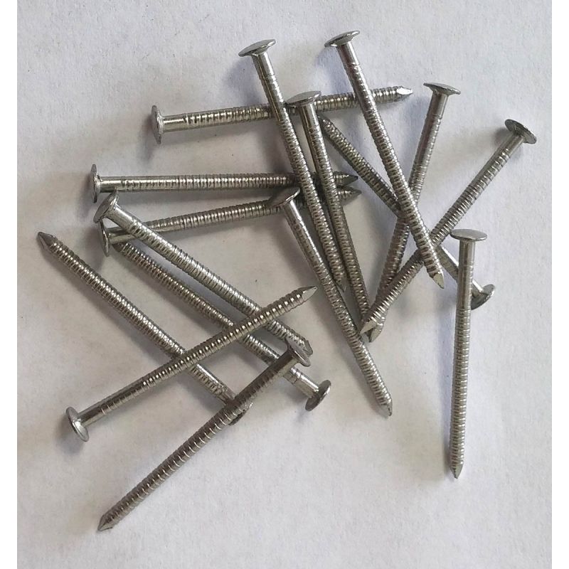 Clous annelés Inox A4 vents forts 2,5 x 50 mm - DACCL10