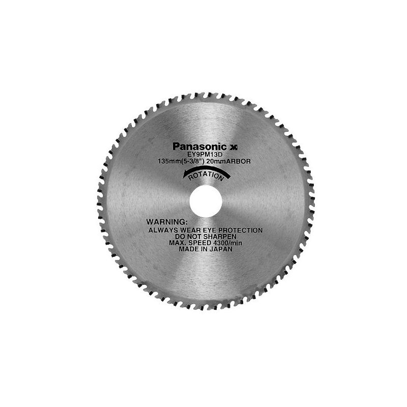 Lame acier pour scie circulaire 135 mm / 50 dents - EY9PM13D
