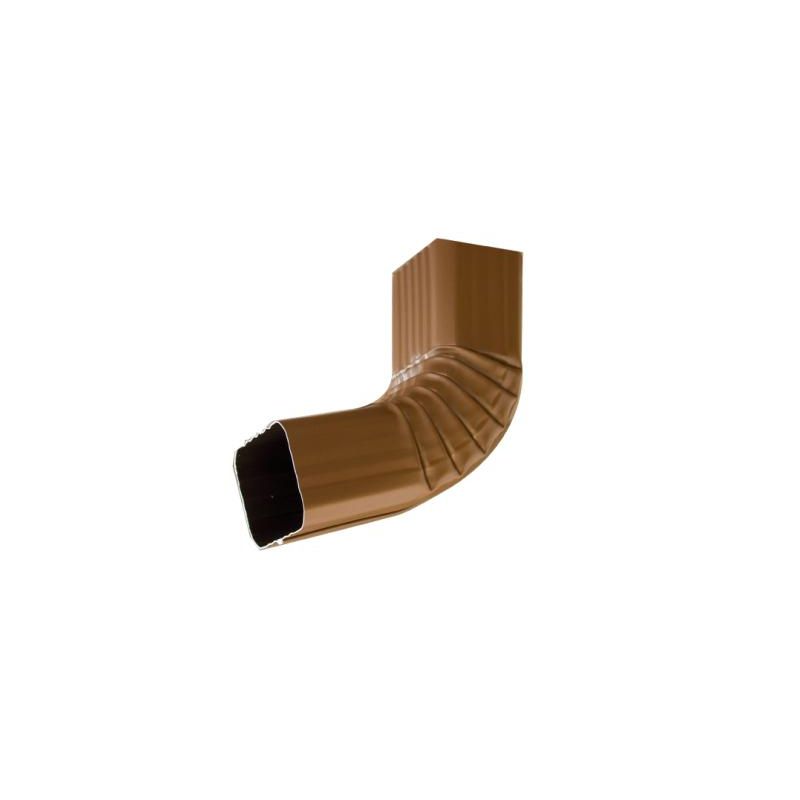 Coude frontal pour gouttière Aluminium 60x80 mm Coloris au choix