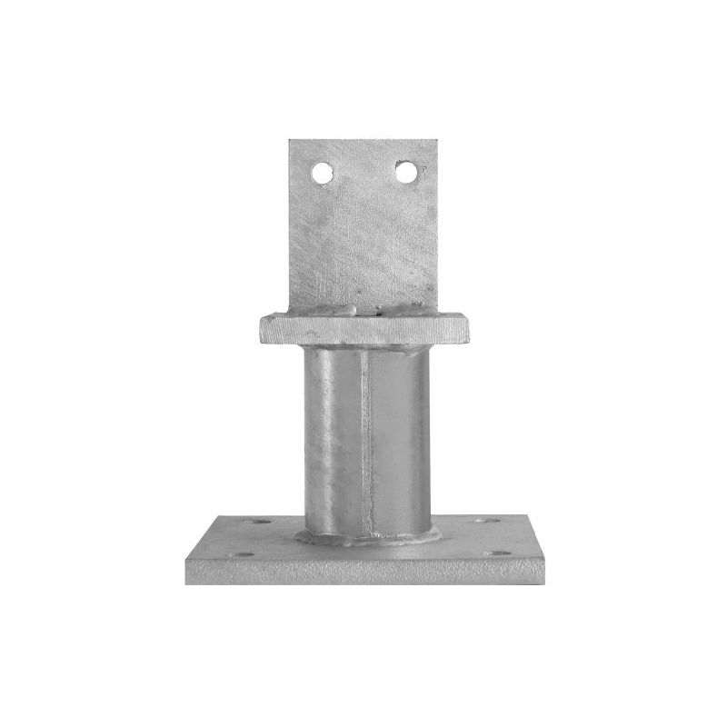 Pied de poteau avec platine