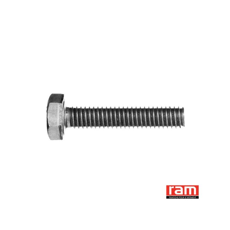 Vis métaux tête hexagonale inox RAM