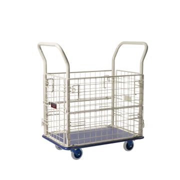 Chariot Prestar avec cotes grillages, 150kg,